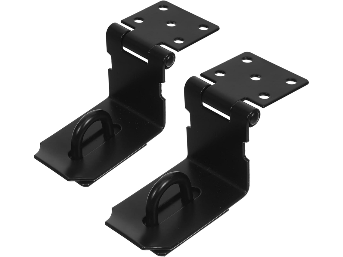 Bestyash Conjunto De 2-travas Porta Em Aço Inoxidável Com Fecho Seguro, Compatíveis Com Instalação De Cadeado, Para Uso
