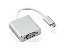 Nilox Usb Type-C Vga M/F Adaptador Gráfico Usb Prateado