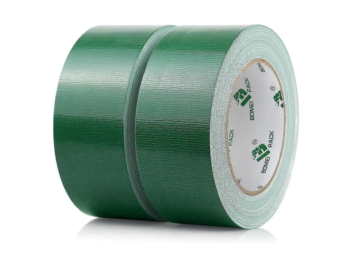 Fita Adesiva Impermeável Verde 50 Mm X 30 M 2 Rolos de Tecido Grede Extra For Te Adesivo GOKOCO