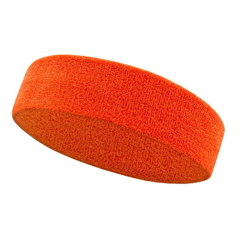 (laranja) Faixa De Cabelo Esportiva Com Absorção De Suor — Ideal Para Tênis, Basquete, Corrida E Fitness