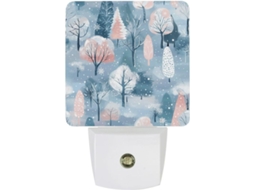 Luzes noturnas de formato simples, luzes noturnas LED com sensor, luz noturna branca suave e quente.