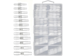 Moldes para Unhas Acrílicas - 120 Peças - Moldes para Unhas Artificiais