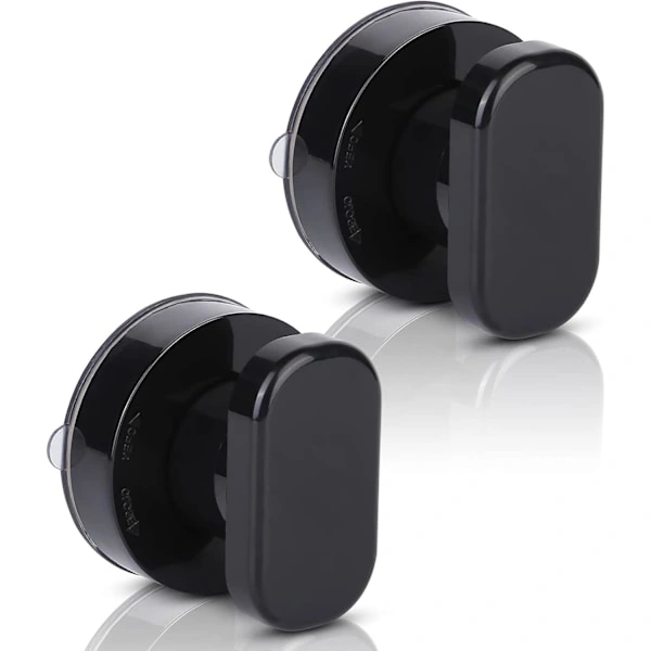 Conjunto com 2 Puxadores de Ventosa, Puxadores de Janela com Ventosa Alta Resistência, Puxadores de Porta com Ventosa BRILVIBERA (preto)
