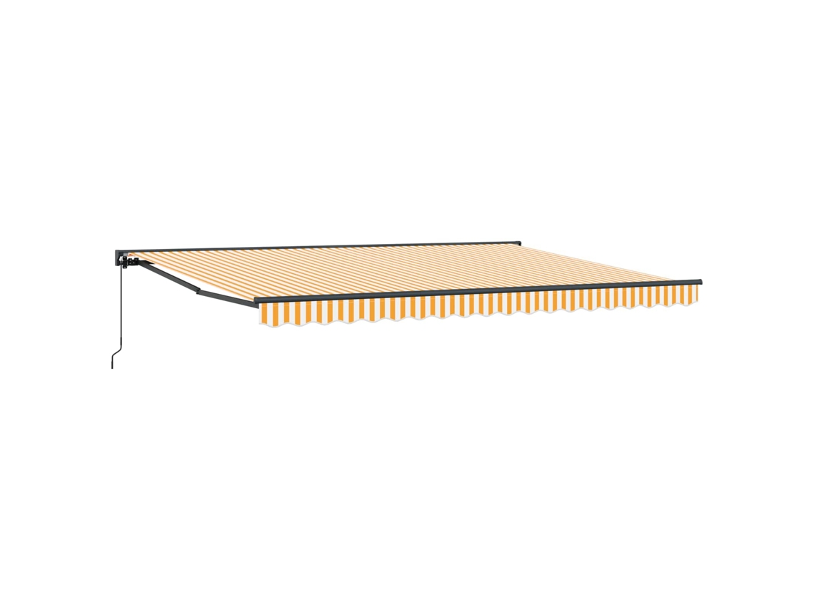 Conjunto 1 Toldo Retrátil Vidaxl Antracite Alumínio (4 × 3,5 M)