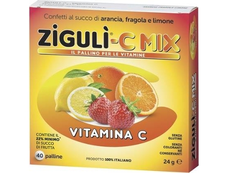 Suplemento Alimentar FALQUI Mistura Zigulì C (40 pérolas de 24g)