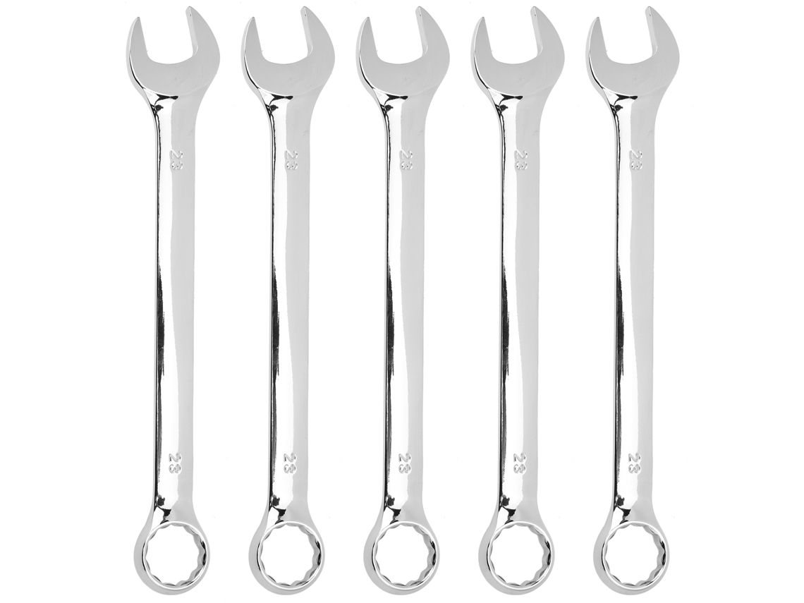 Yuru conjunto de 5 Chaves de Combinação com Ratchet Aço Cromo vanádio 23mm Ferramenta Manual Industrial