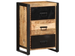 Drawer Cabinet, Drawer Cabinets Vidaxl Marrom Madeira De Mangueira (n/a)