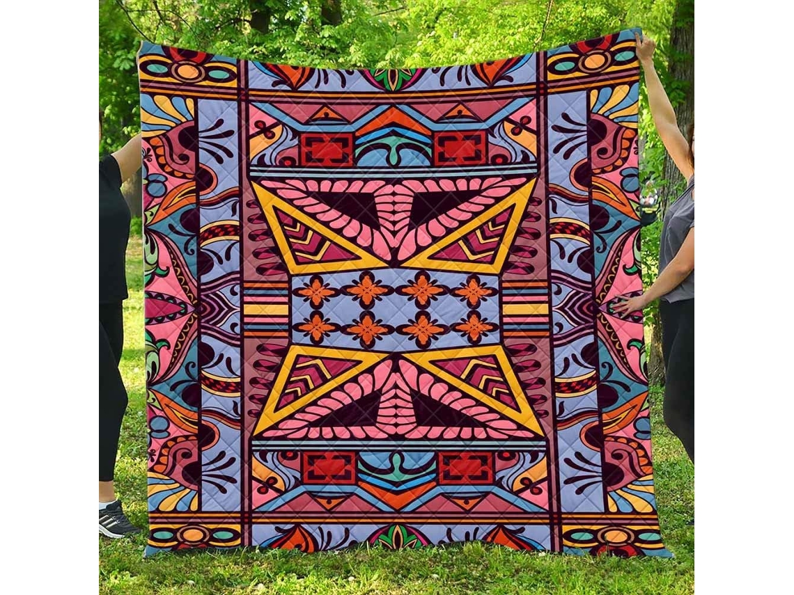 Colcha Acolchoada Fansu Capa de Cama com Ar Condicionado Conjunto Roupa para Sofá Estampa Étnica Mandala Boho,