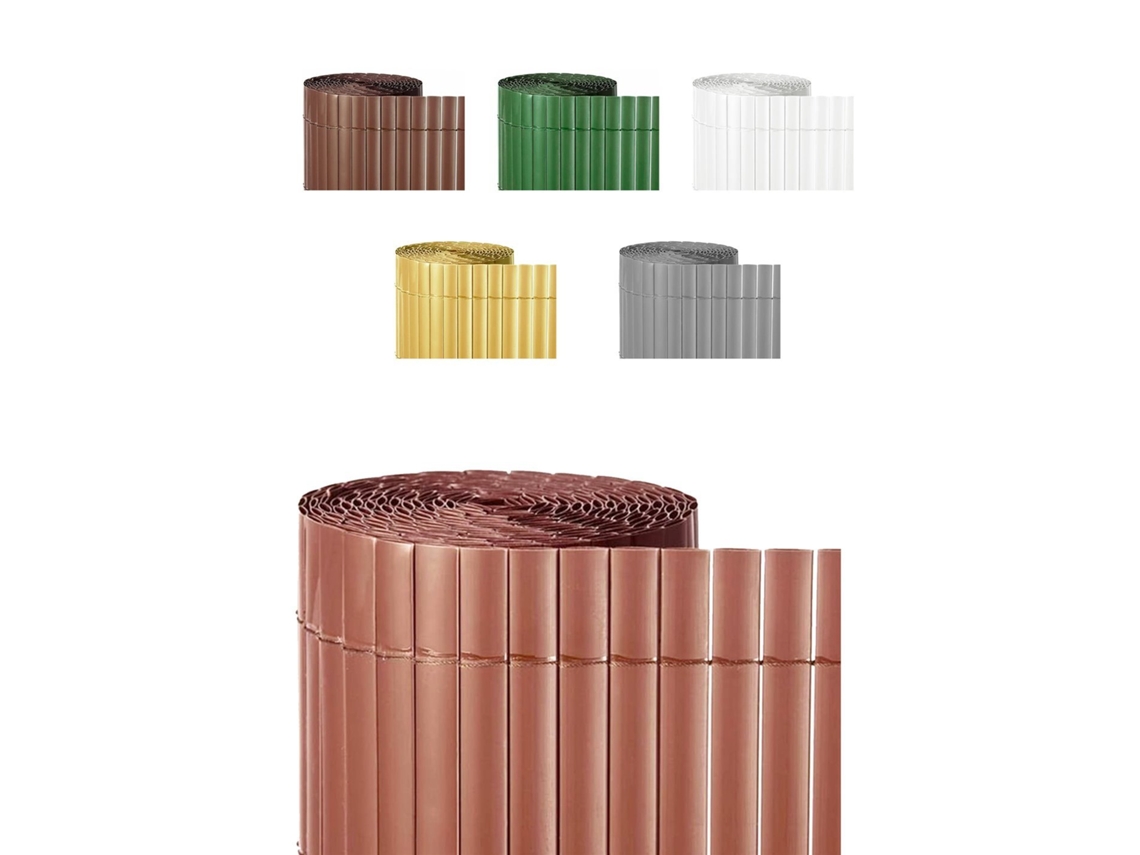 Cañizo Pvc Doble Cara 1600gr/m² - Valla Ocultación - Resistente A Los Rayos Uv Protección Contra El Viento Teka 2x3m