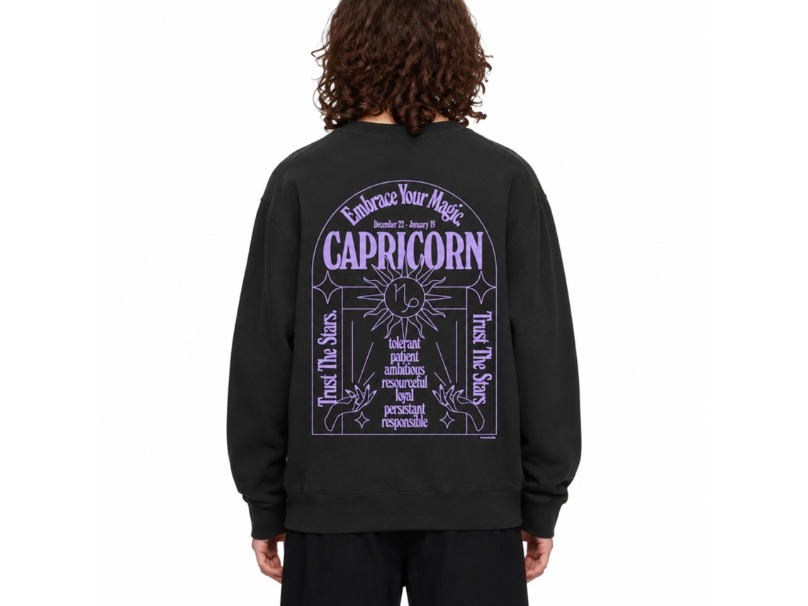Rockinstone Embrace Your Magic. -capricorn Sweatshirtdouble-sided Print Unique Designer Style
