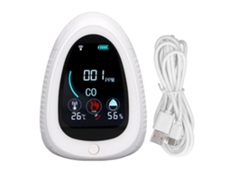 Laxiscreed Sistema De Segurança Com Alarme De Fumaça E Monóxido, Wifi, Controle Remoto, Sensores De Temperatura E Umidade