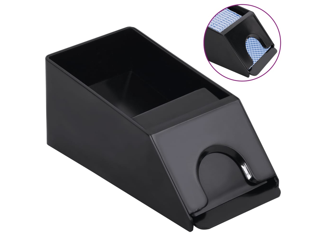 Vidaxl Suporte De Cartas Para 2 Baralhos Preto