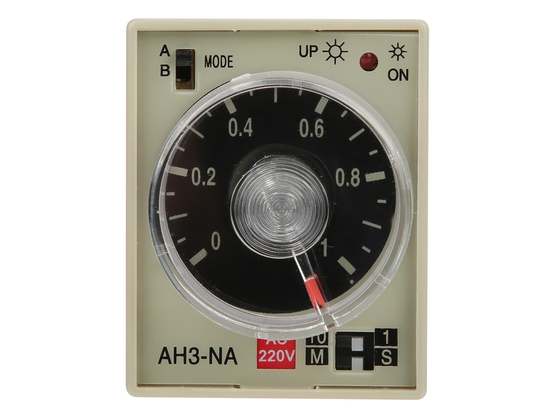 Relé De Tempo De Atraso On Delay Ah3 Na Ajustável Ac220v 50/60hz Modos A B
