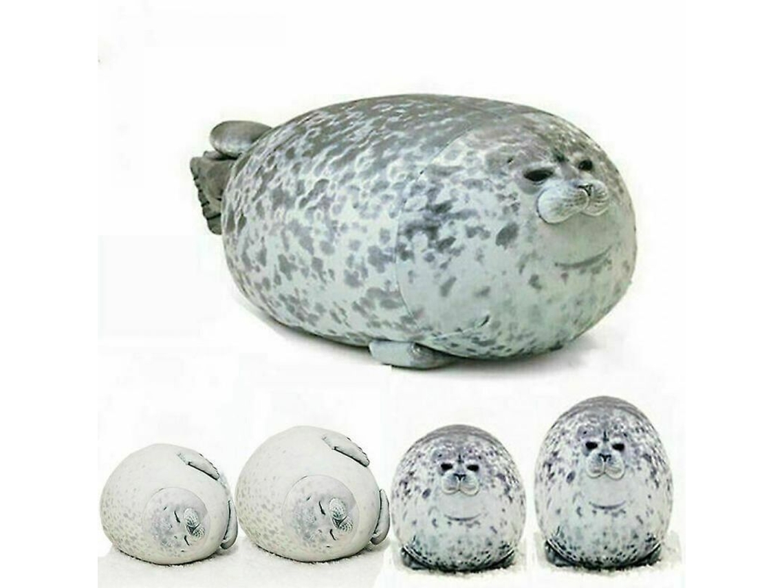 2026 peluche de Foca Fluffy Grande Oceânico Almofada Brinquedo de Peluche Marinho 40 Cm 15,7 Polegadas Gris