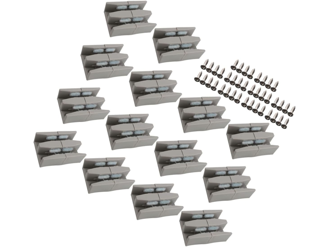 Conjunto De 10 Peças Ferragens Plásticas Coheali Para Portas Correr, Com Design Antiderrapante E Fácil Instalação Ideal