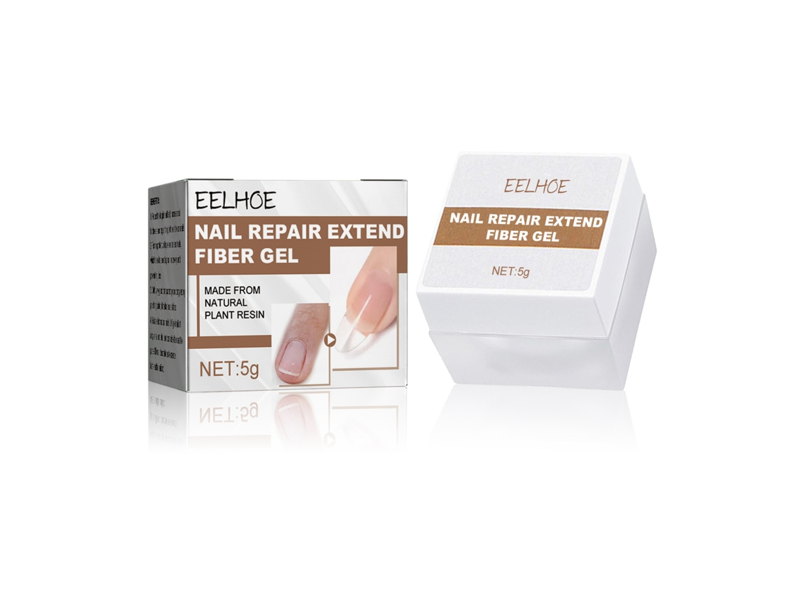 Gel de Fibra para Reparo e Extensão de Unhas Eelhoe com Luz Terapêutica