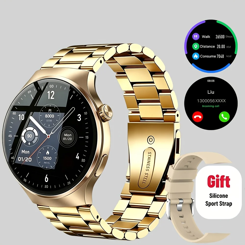 (dourado) Smartwatch Android Com Várias Pulseiras