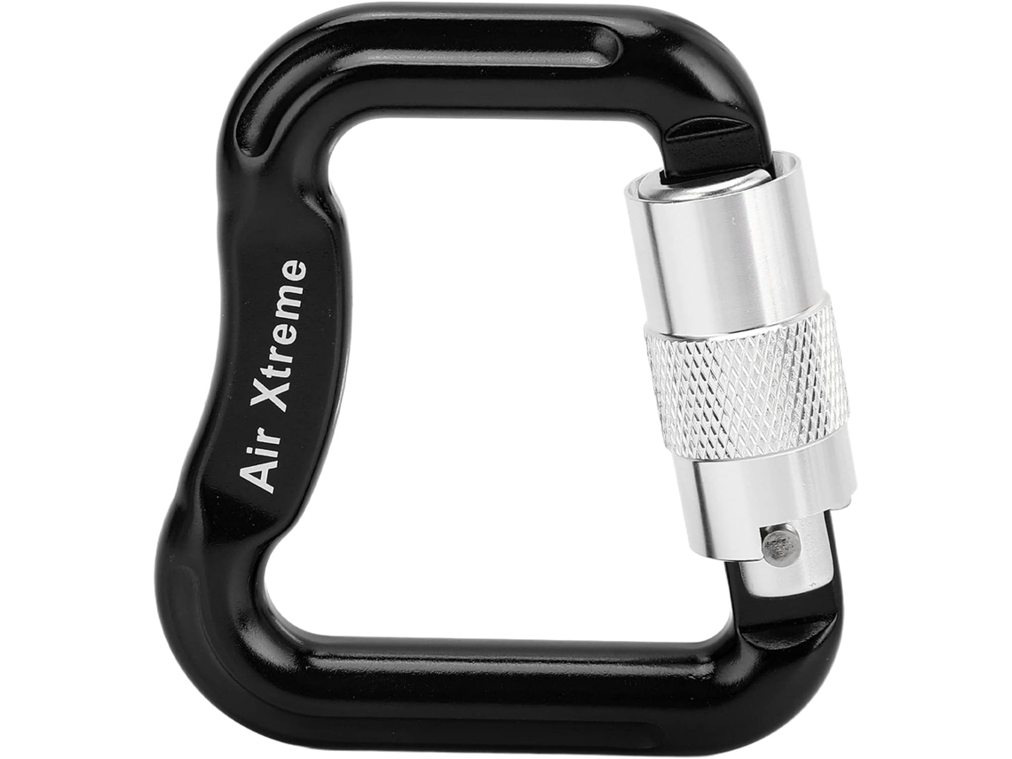 Mosquetão de escalada com trava automática de 20 kN, clipes leves.