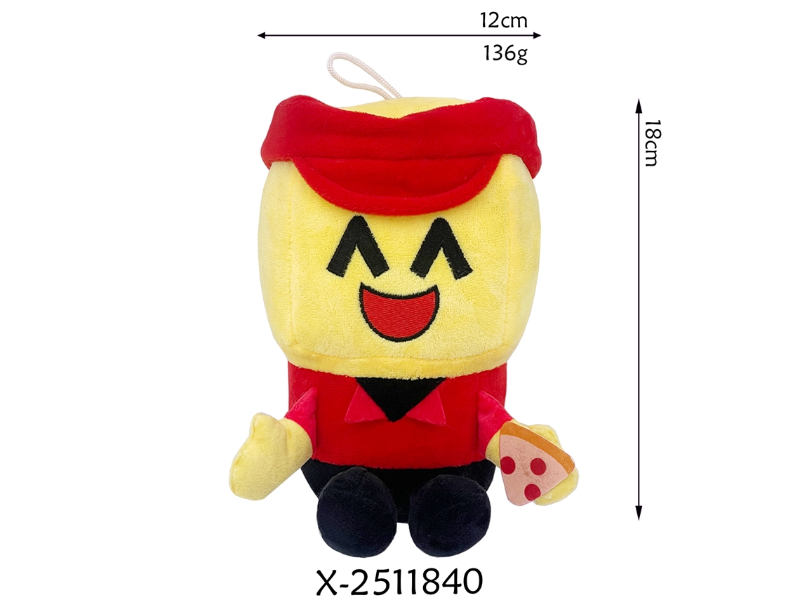 Boneco de Pelúcia Forsaken Chance Plus Chapéu Vermelho Amarelo GOKOCO