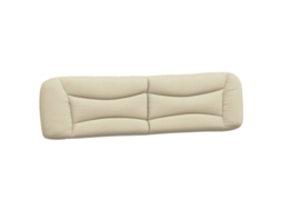 Almofadão de cabeceira VIDAXL tecido creme (200 cm)