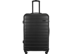 Mala De Viagem Grande 4 Rodas Preta Lifestyle Berg