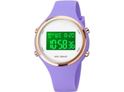 Relógio de Pulso Feminino Digital Led À Prova de Água Chrono Alarme Data Relógio Desportivo Multifuncional