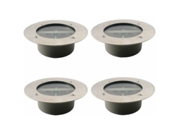 KOFIHETY Lanterna Solar Para Áreas Externas, Luz Solar De Solo Com Iluminação Externa De Baixo Consumo De Energia E Vidro Temperado De Aço Inoxidável Para Jard