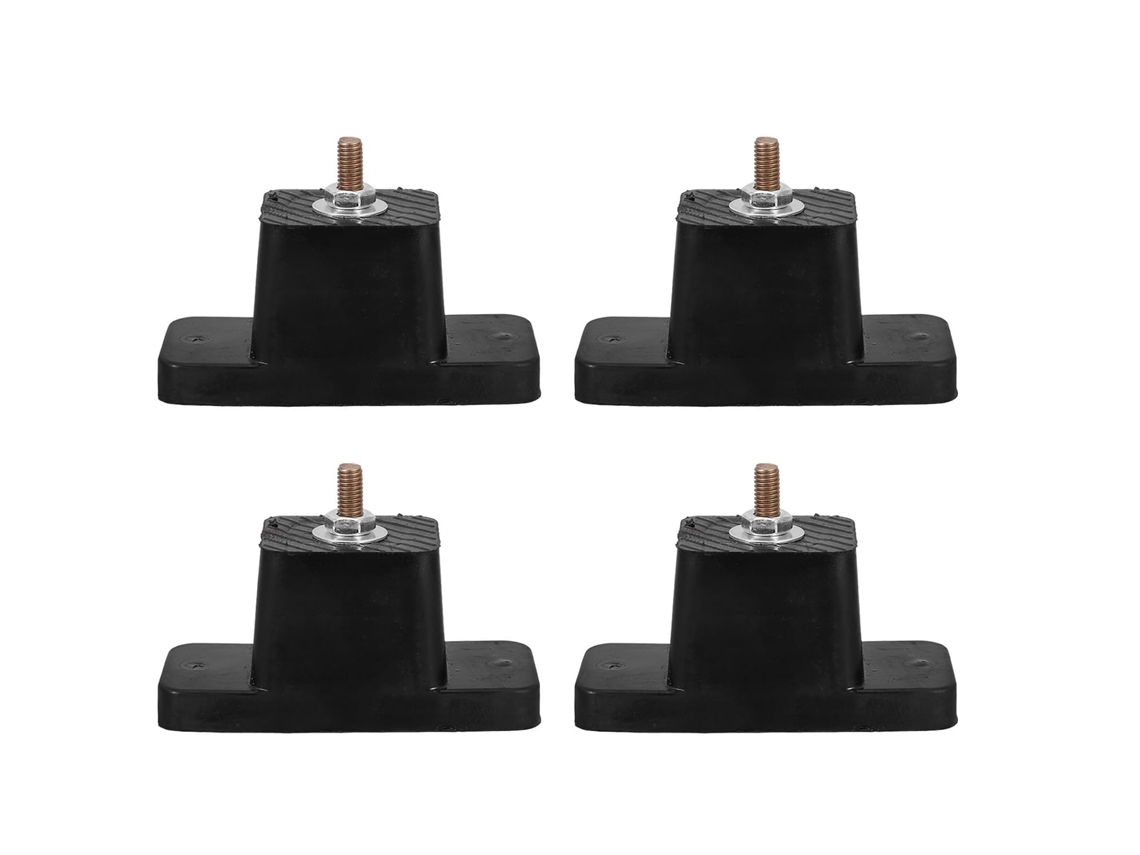 Conjunto De 4 Suportes Isolantes De Borracha Antivibração, 5,5 Cm (2 Polegadas)