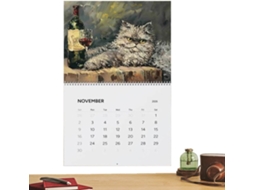 Calendário De Parede 2026, 27, 9 X 21, 6 Cm, De, Planejador De Para Animais De Estimação, 12 Meses, Com