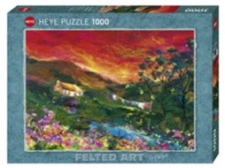 Puzzle 1000 peças Felted Art Washing Line (Idade minima recomendada: 9 anos)