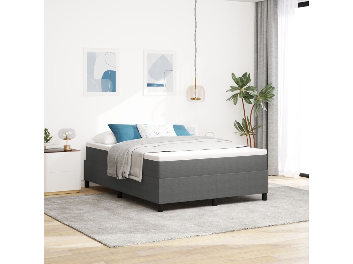 Sommier De Casal Cinza Corduroy Lovely Home Madeira Tecido Cinzento (1)