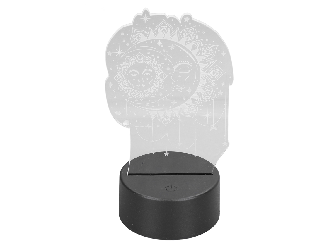 Lâmpada De Mesa 3d Laxiscreed Com Luz Rgb E Interruptor Táctil Para Decoração E Ambiente
