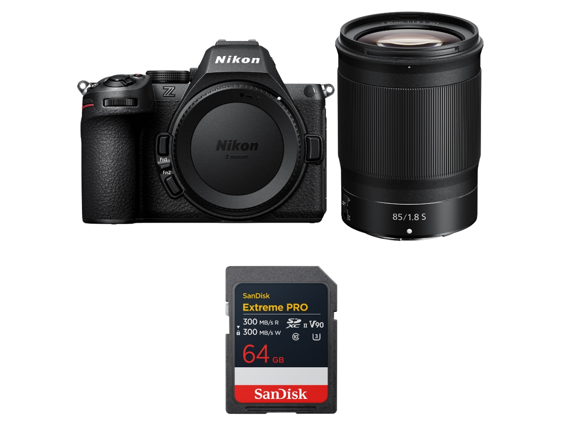 Z5 Ii + 85mm F/1.8 S + 1 Sandisk 64gb Extreme Pro Uhs ii Sdxc + Ebook “20 Dicas para Fotos Que Impressionam” NIKON