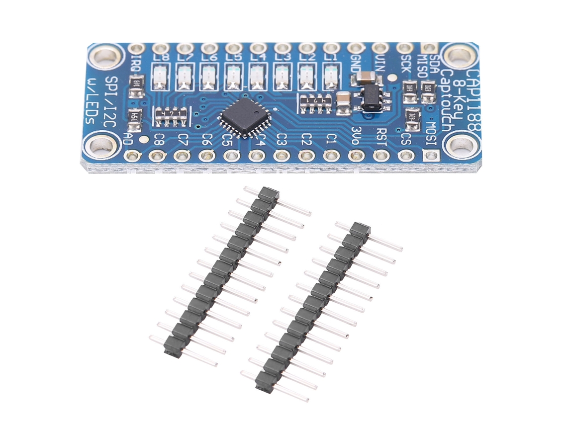 Módulo Sensor de Toque Capacitivo de 8 Botões Interface I2c Spi Cap1188