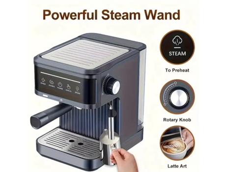 800 W 1,8 L Eafc Máquina De Café Expresso, Para Uso Doméstico Preto