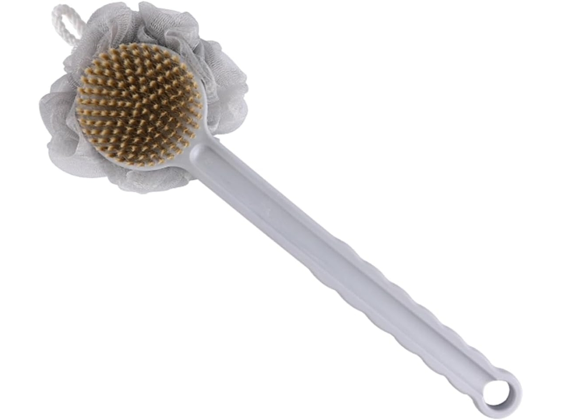 Escova De Banho Mikinona Com Cabo Longo, Escova De Massagem Unissex Para Chuveiro Nas Costas, Esfoliante Para Pele Seca