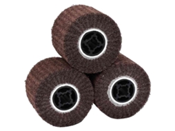 Conjunto 3 De Rolos De Lixa Cilindricos Para Oficina Vidaxl Castanho Fibra