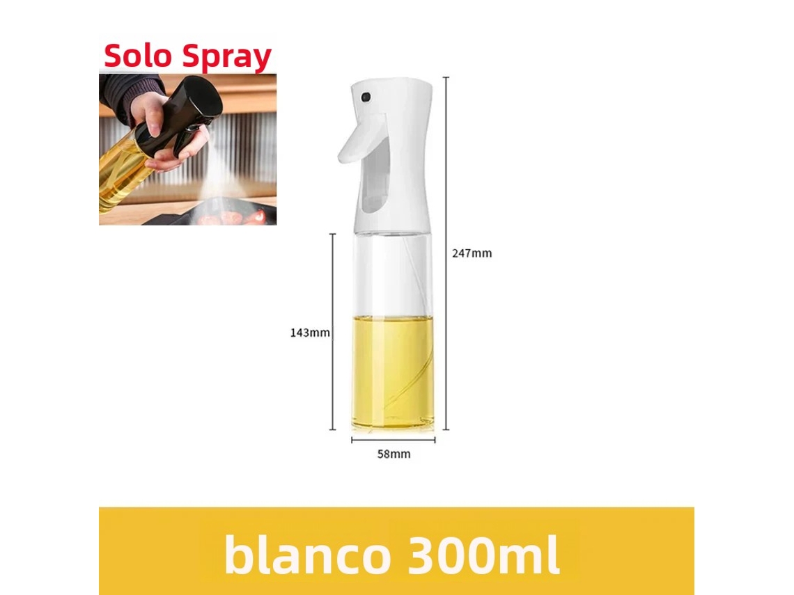 (estilo B, Branco, 300ml) Frasco De Óleo Em Spray De Plástico, Utensílio De Cozinha Ecológico, Com Dispensador De Óleo.