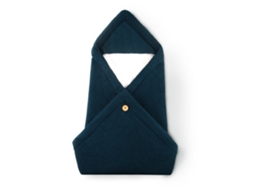 Saco de dormir de couro para bebê, manta de tricô essencial para o inverno, 80 cm, azul escuro, Panoona