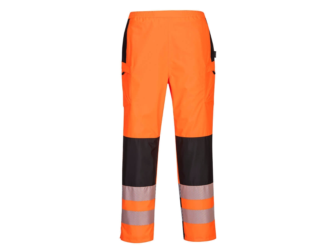 Calças De Chuva De Alta Visibilidade Pw3 Para Mulheres / Amarelo Preto / L Portwest