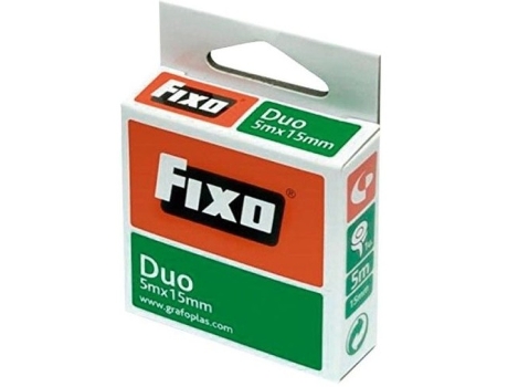 Fita de Dupla Face Fixo 15 mm x 5 m (10 Unidades)