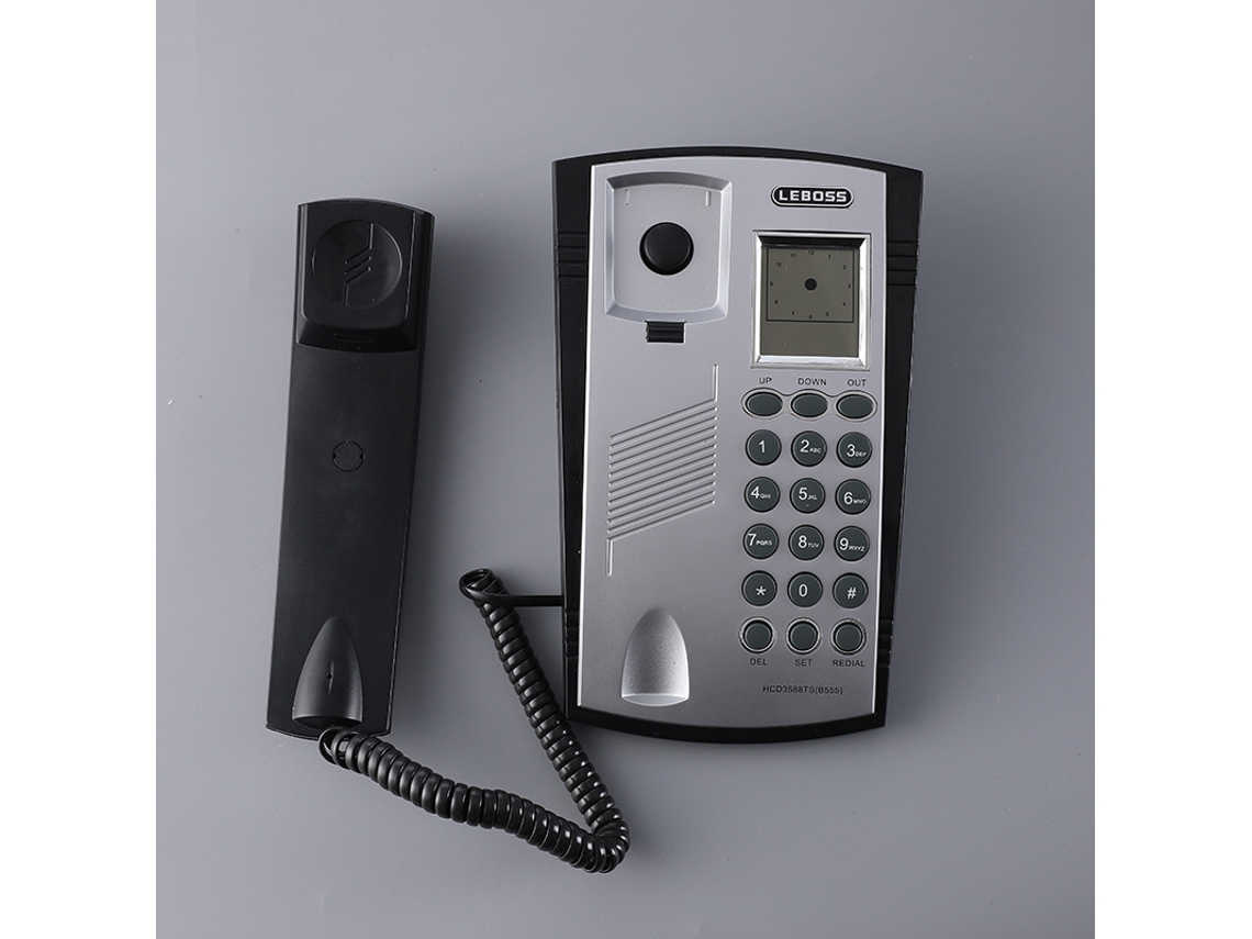 Telefone Com Fio Telefone Residencial Pequeno Telefone Fixo Com Visor De Identificação De Chamadas Brilvibera