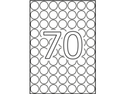 Etiquetas e a es com Cola 15 Folhas APLI (Branco - A5 Ø 19 mm)