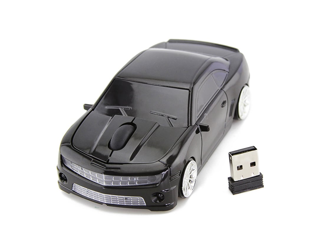 Rato Yizhood Forma De Carro Computador Sem Fio Mini Carro De Corrida Usb 3d 1600 Dpi Óptico Bonito Crianças Presente Para Pc Laptop Preto