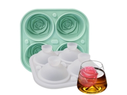 Máquina De Gelo Em Formato Rosa 3d Silicone