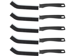 Conjunto De 5 Escovas Limpeza Para Frestas Pequenas Artibetter Com Design Cabo Longo, Feitas De Liga Metálica E Pp