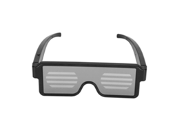 2026 gafas Luminosas com Carga Usb para Concierto Bar Patrón Ojo de Pez Luces Led Accesorios de Fiesta