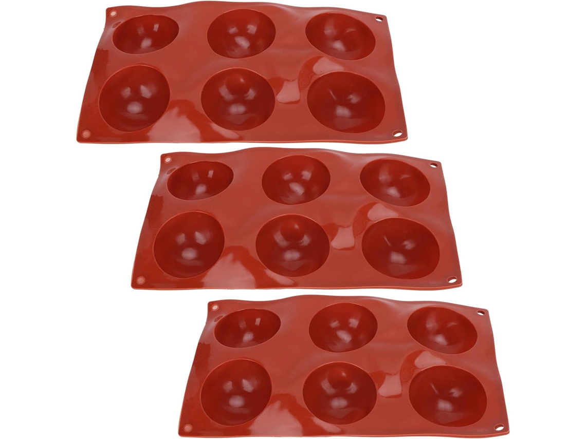 Conjunto De 3 Moldes De Silicone Semiesféricos, Sobremesas