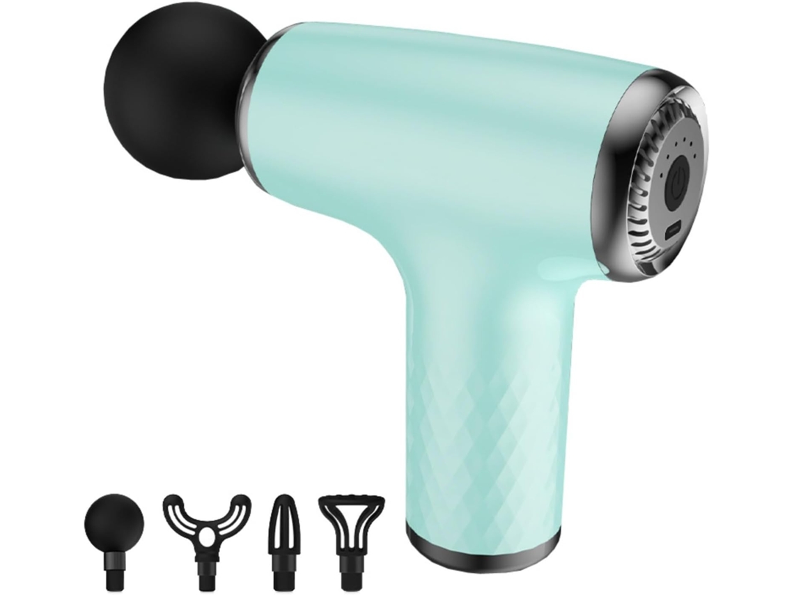 Mini pistola de massagem, pistola de massagem de bolso para tecidos profundos, portátil, silenciosa, verde DUREFORWARD