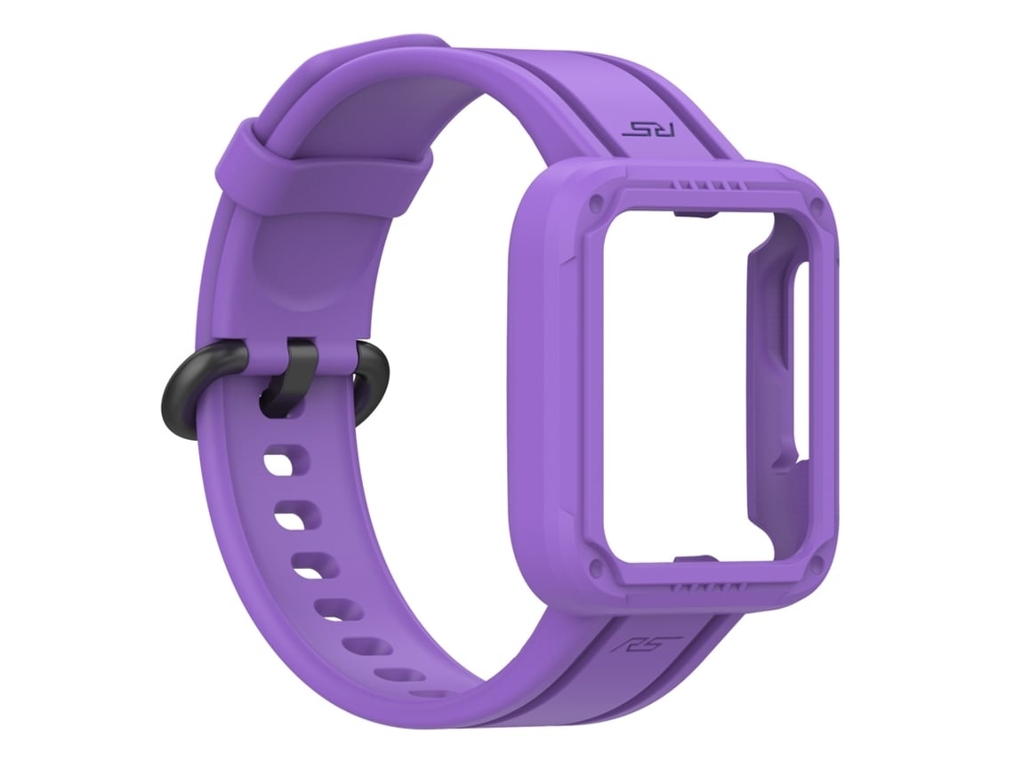 Pulseira De Relógio Lurelia Para Redmi 1/mi Watch Lite/redmi 2/mi Watch 2 Lite Integrada Em Silicone Monocromática Roxo